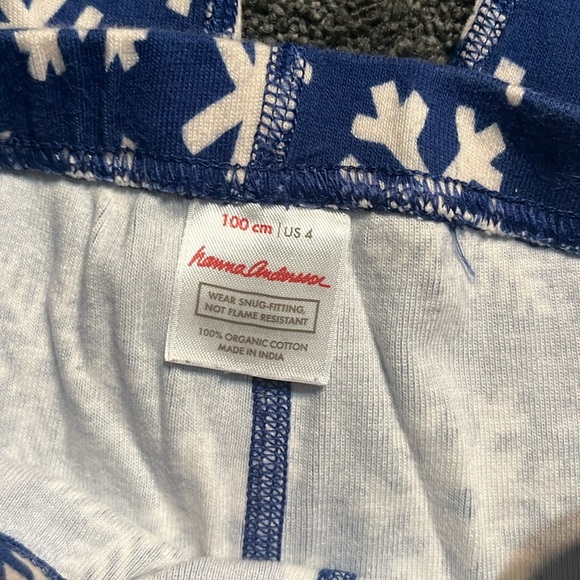 Hanna Andersson snowflake pajamas size 4 - Picture 9 of 9